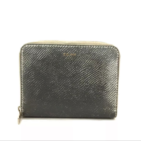 AUTH Celine Zip Wallet Card Holder Coin Purse - Picture 1 of 7